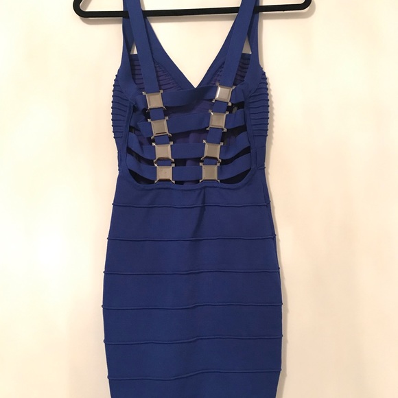 2b Bebe blue dress - Picture 2 of 3